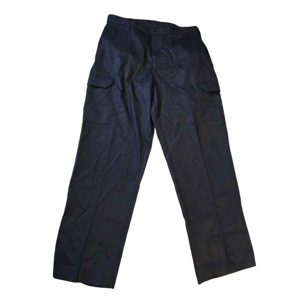 Cintas Mens Comfort Flex Work Pants Size 30x30 Navy Blue Cargo 270-20